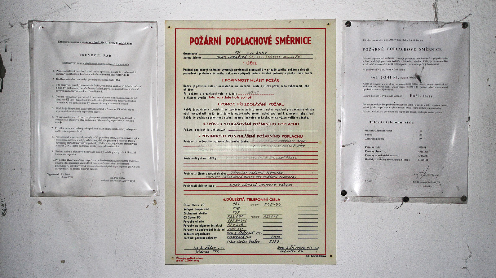 Z požárních poplachových směrnic lze vyčíst, že v roce 2000 byl dům ještě integrální součástí nemocnice.