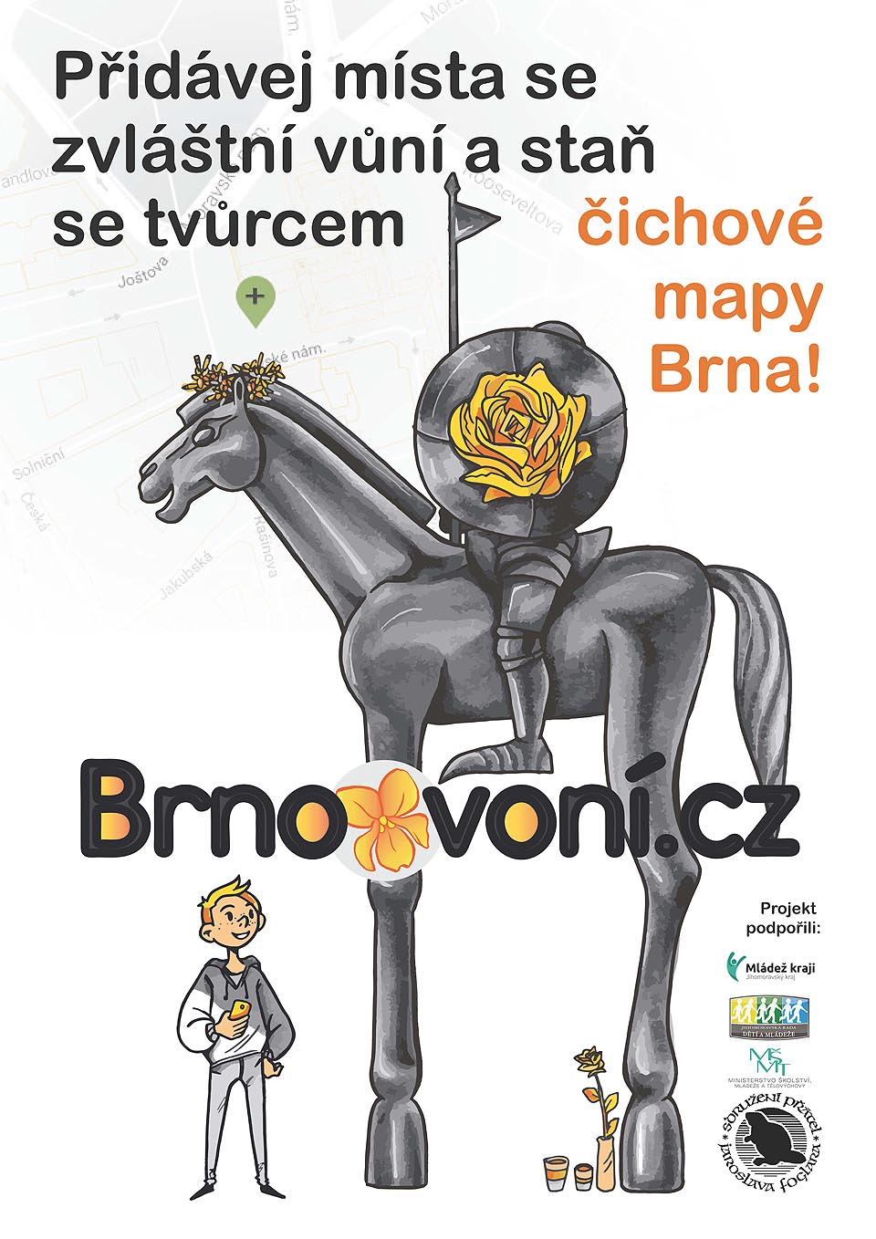 První plakát Čichové mapy Brna.