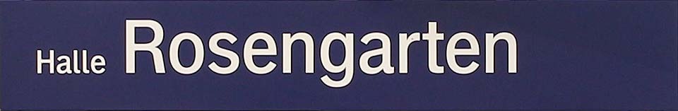 Železniční zastávka Halle Rosengarten.