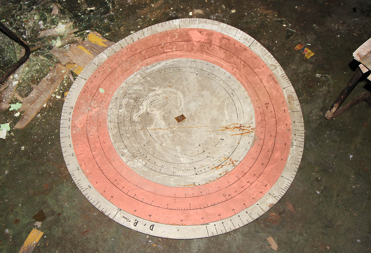 Otočné terče sloužily pro výpočet rychlosti a vzádlenosti (snad útočících letadel nebo tlakové vlny a zamoření po jaderném výbuchu). Jeho přesná funkce není zatím autorům známa.