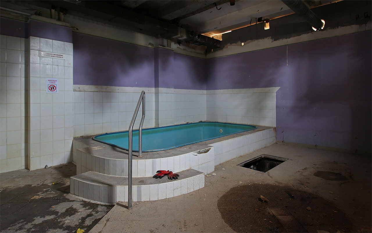 V sauně bylo v půli září 2024 snad ještě vlhčeji než obvykle.