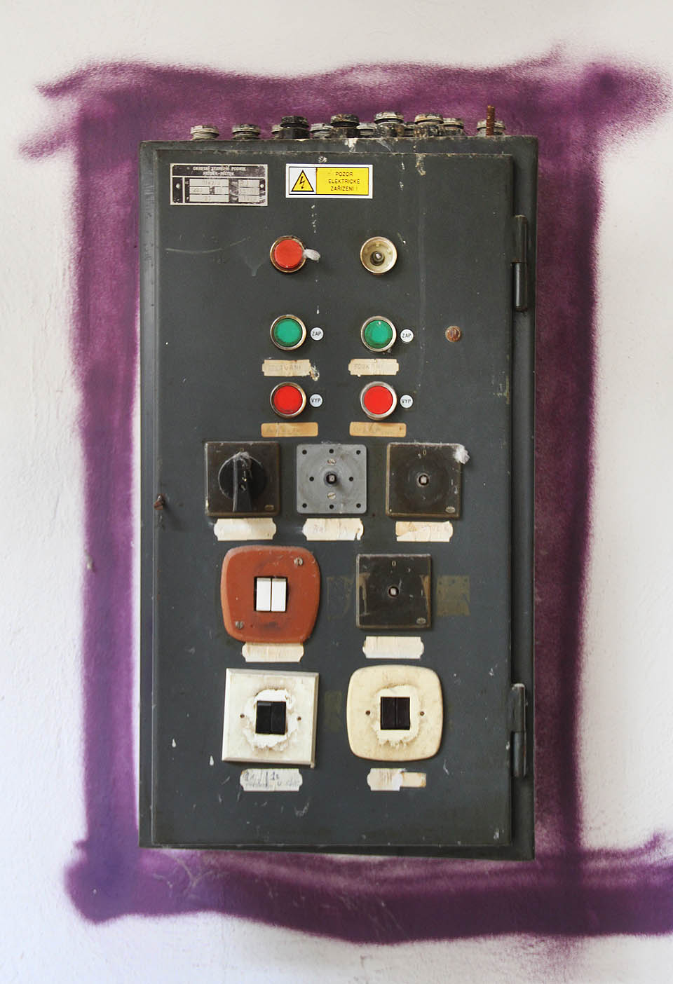 Řídící elektický panel, v místních podmínkách něco jako Centrální Mozek Letné.