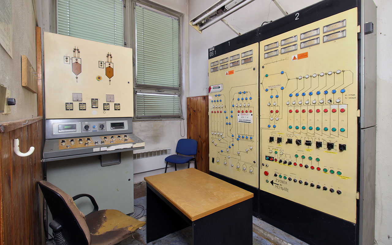 Velín v přízemí administrativní budovy v jihovýchodním křídle pekáren.