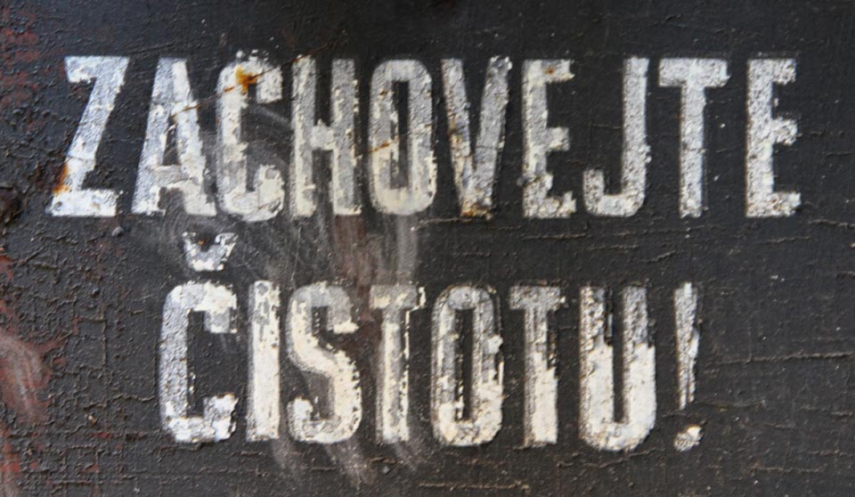 Zachovejte čistotu!