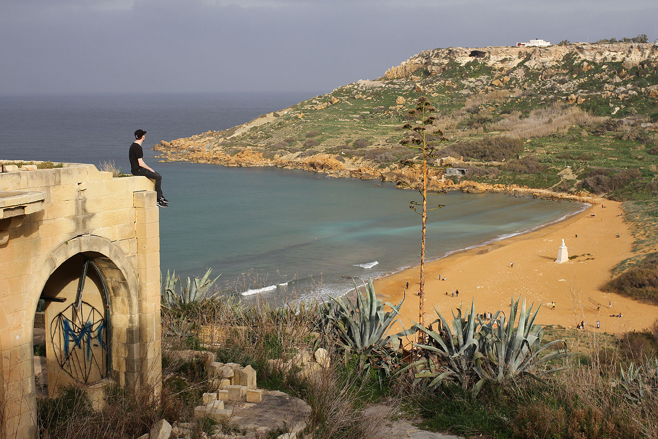 Chvíle tichého usebrání s výhledem na místa, kudy kráčela historie lidstva.