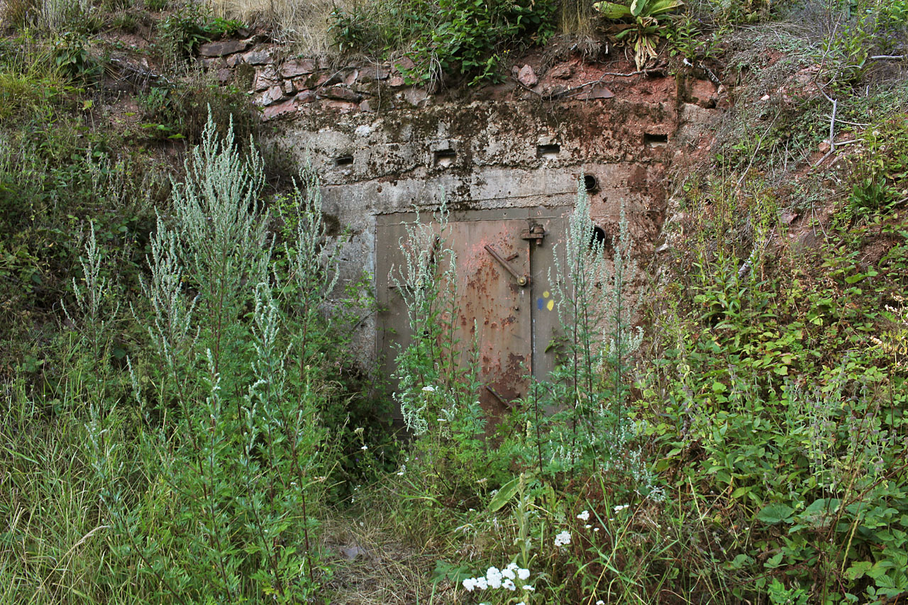 Hlavní vstup do štoly z údolí Končinského potoka je dobře zabezpečen speciálním zámkem a díky své barvě je takřka nepostřehnutelný.