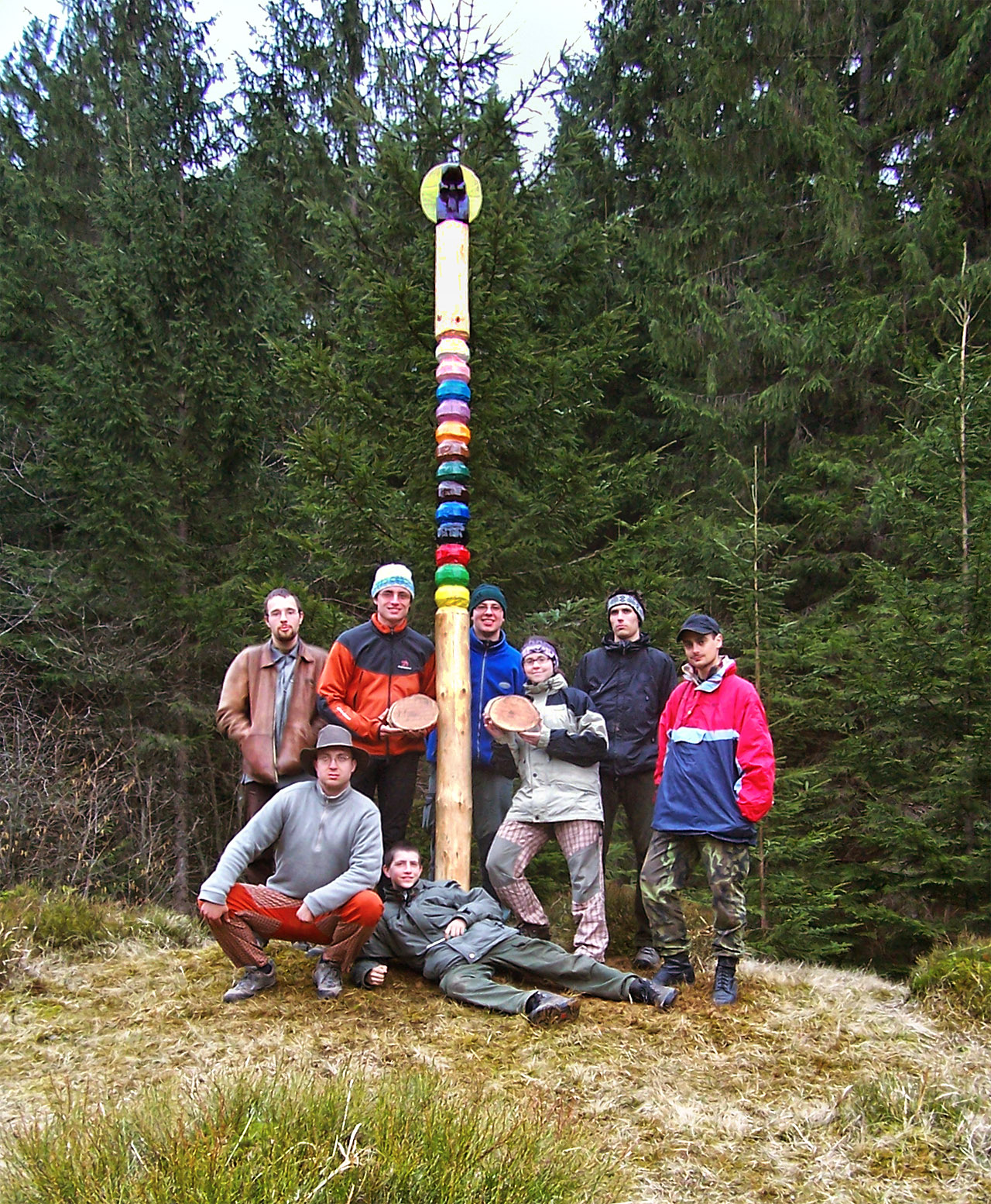 Totem na tábořišti u Siněvíru