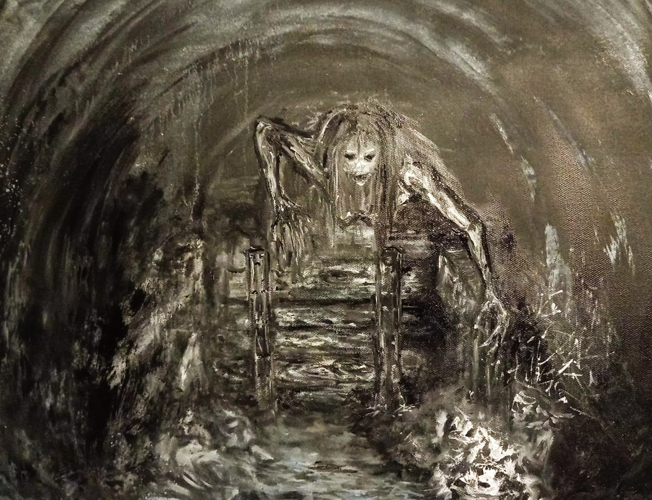 Průzkumy brněnského podzemí mají leckdy silný emoční náboj. Objevy dávno zapomenutých toků mohou vyděsit, potěšit nebo taky inspirovat. A to nejen ke zlým snům. Takto zachytila svoji představo o soutoku se Svitavou „zezadu“ průzkumnice Verča, která si osobně vyzkoušela průnik až k česlím.