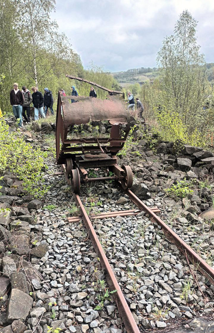 Drážka v areálu disponovala na doly poměrně širokým, nicméně v Německu běžným rozchodem 750 mm.