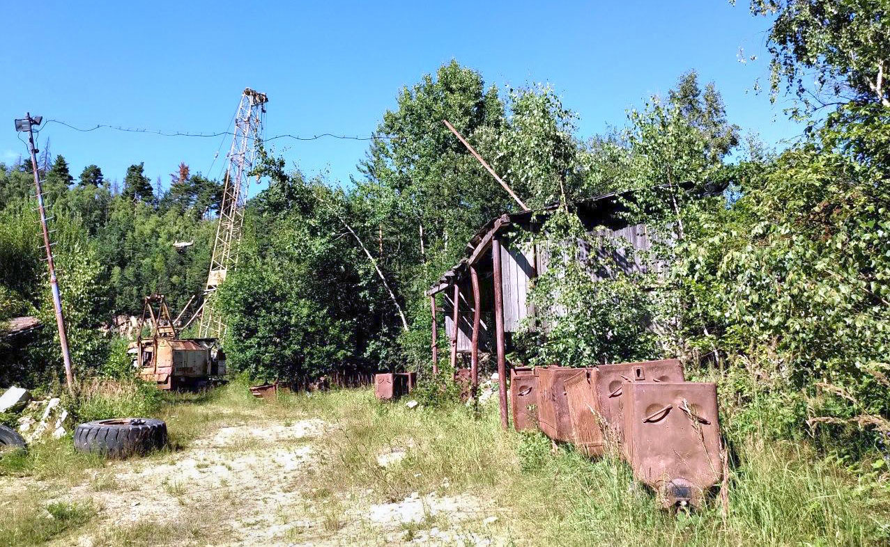 Úzkokolejka lomu u Mysletic
