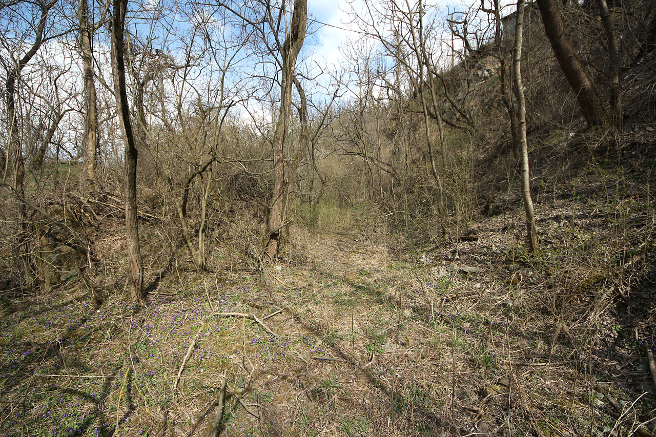 Zřejmě nejkrásnějším místem úzkokolejky je skalní zářez pod zahrádkářskou osadou. Kdyby tu zůstaly koleje, může se tu návštěvník cítit třeba jako na Posázavském Pacifiku.