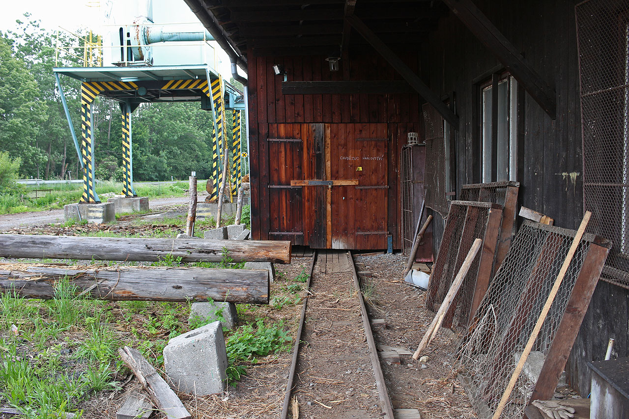 Úzkokolejka na pile v Zubří