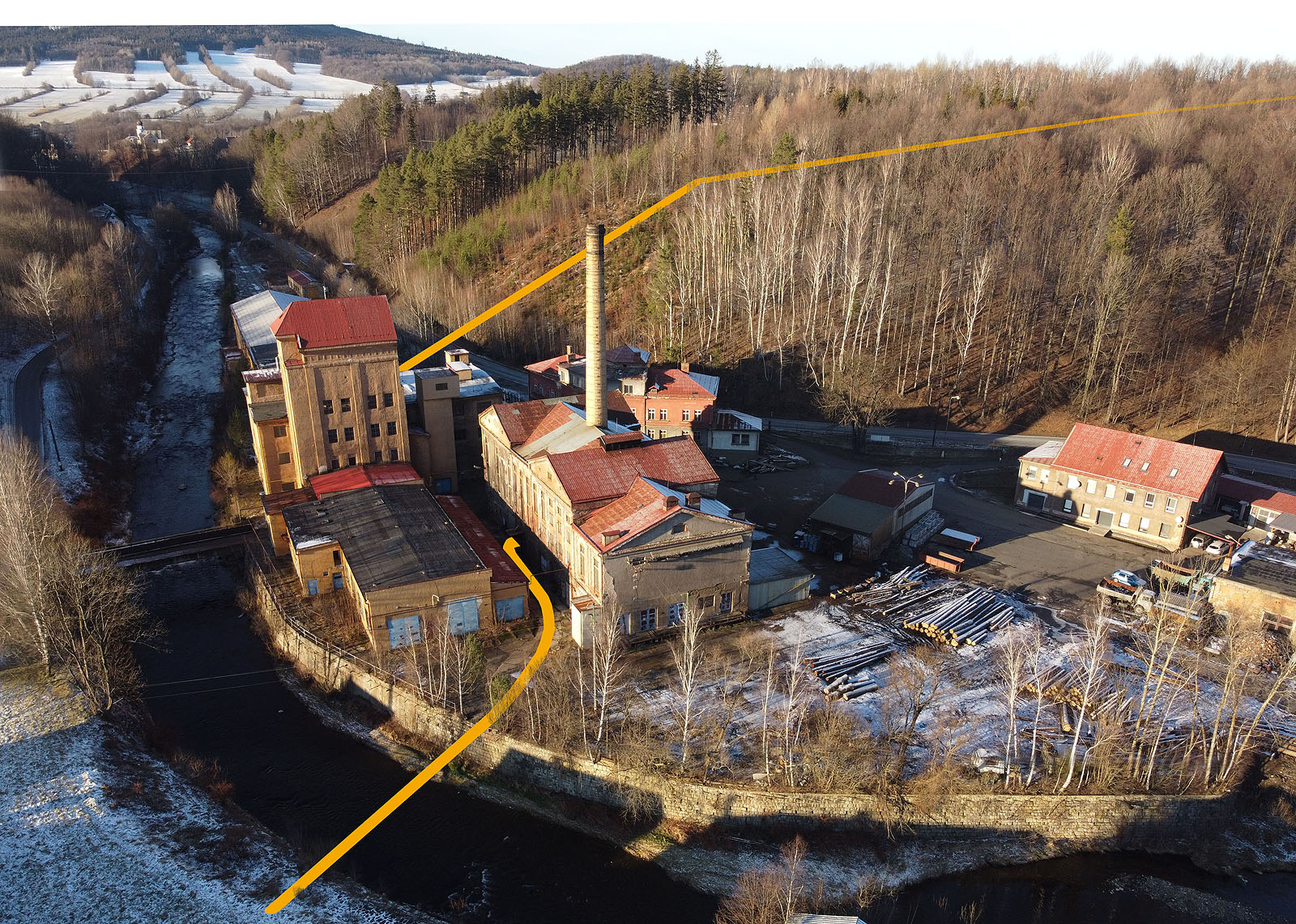 Úzkokolejka papírny v Písečné