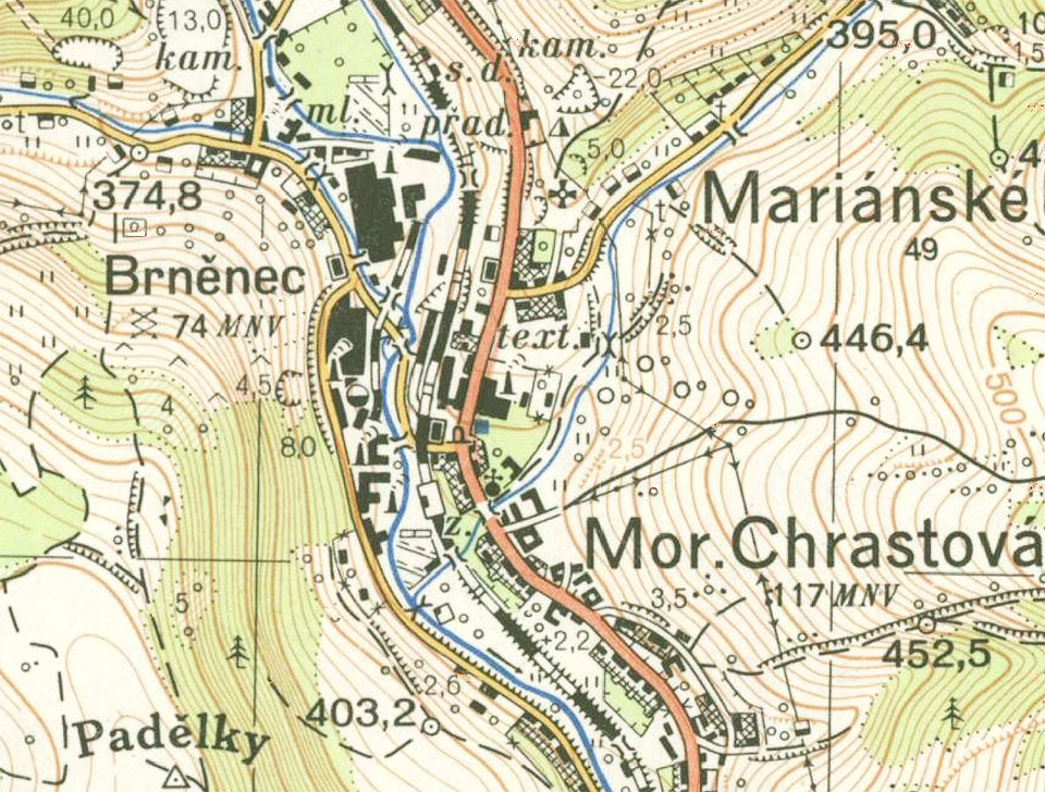 Úzkokolejka textilky v Brněnci