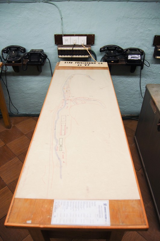 Další podrobný plán města sloužil k zaznačení stavu příslušníků civilní ochrany. V době největší slávy se v areálu strojíren nacházelo 6 podzemních krytů různé velikosti a stáří.