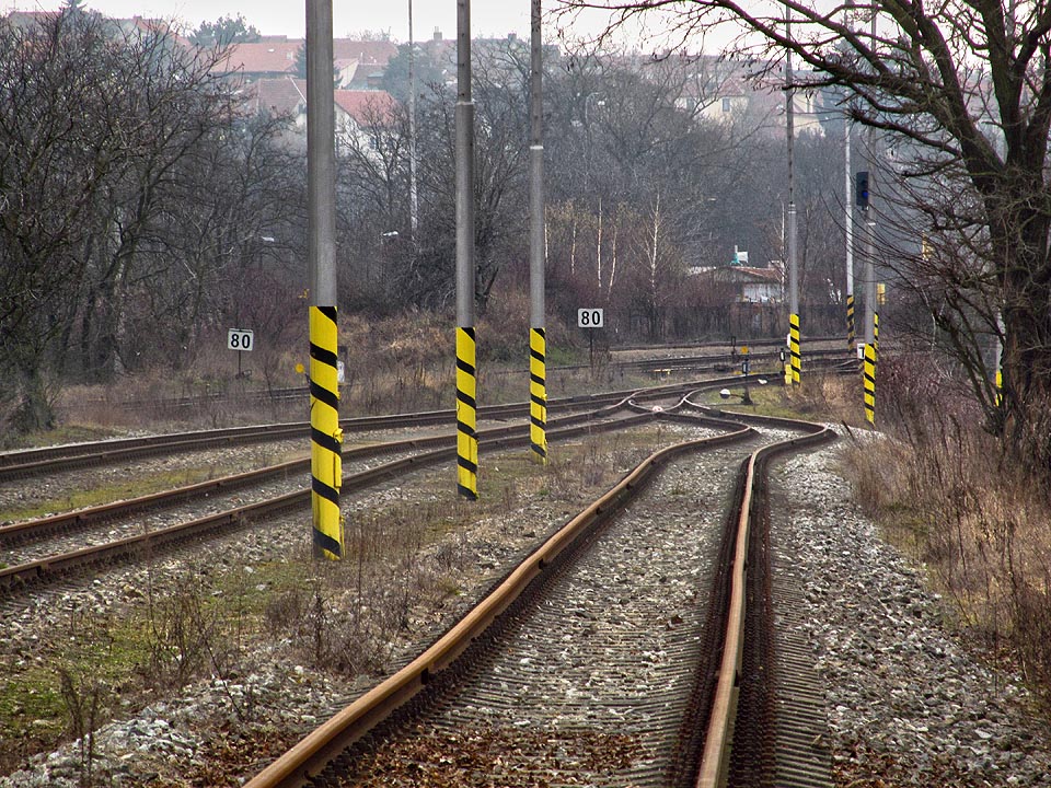 Vlečka je celkově ve velice dobrém stavu (2014).
