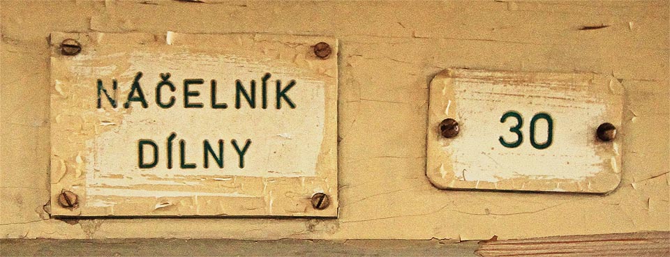Náčelníka dílny jsme bohužel nezastihli.