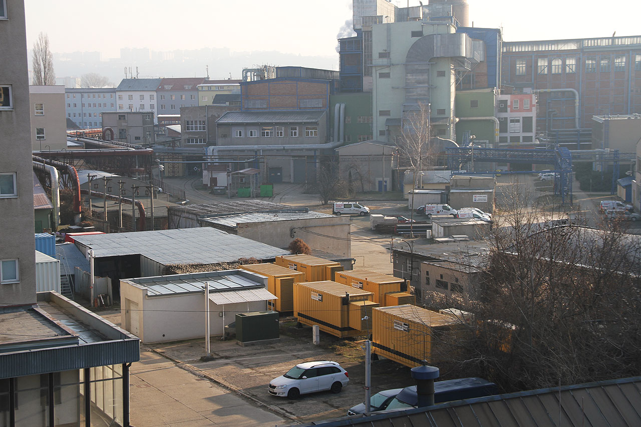Historie teplárny na Špitálce je sama o sobě zajímavá, z mykárny lze dobře sledovat síť vleček uvnitř areálu, která rovněž prošla zajímavým vývojem.