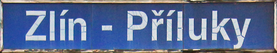 Železniční zastávka Zlín-Příluky.