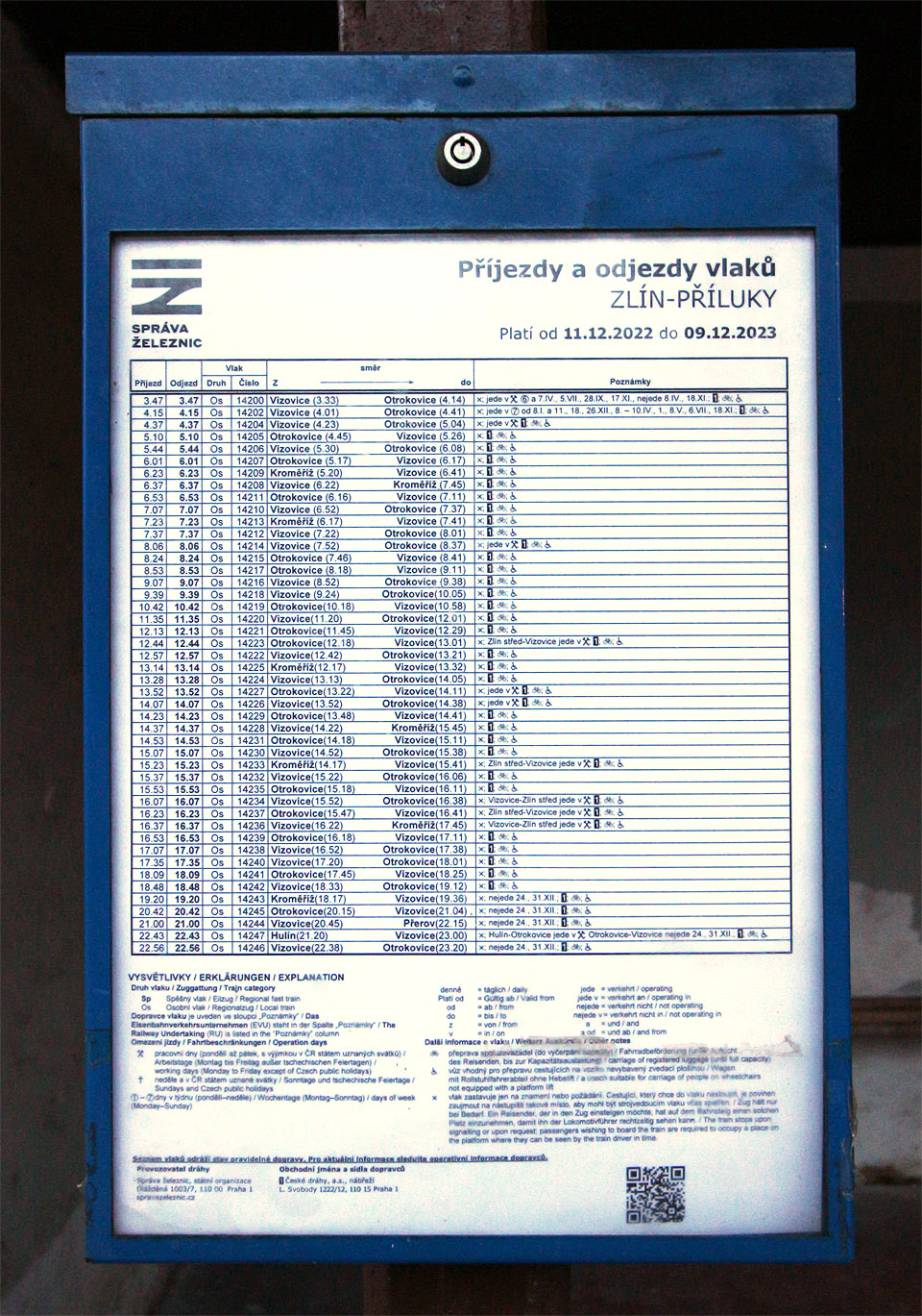 Ačkoliv by se mohlo zdát, žePříluky jsou nevýznamnou zastávkou, zastavují tu denně desítky vlaků. Frekvencí spojů tak zastávka překonává lecjedno světové nádraží - kupříkladu hlavní nádraží v Bělehradě.
